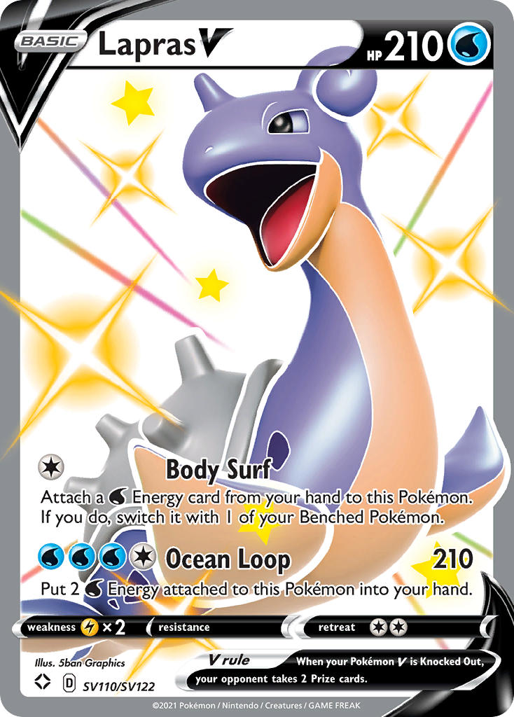 Lapras V (SV110/SV122) [Sword & Shield: Shining Fates] | Game Haven TX