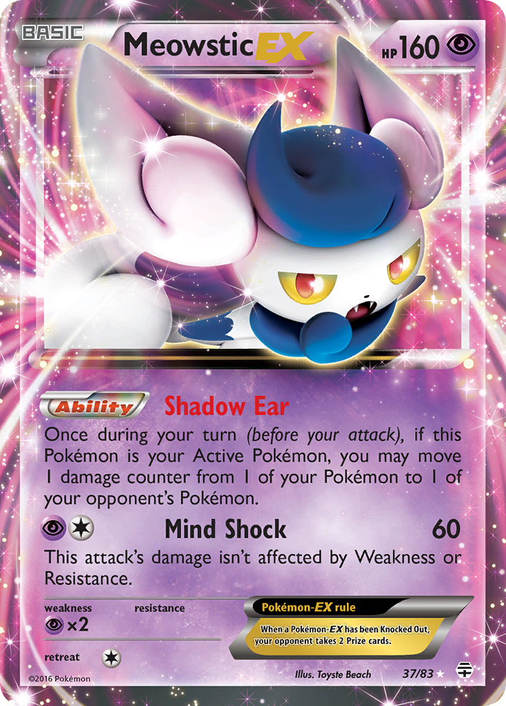 Meowstic EX (37/83) [XY: Generations] | Game Haven TX
