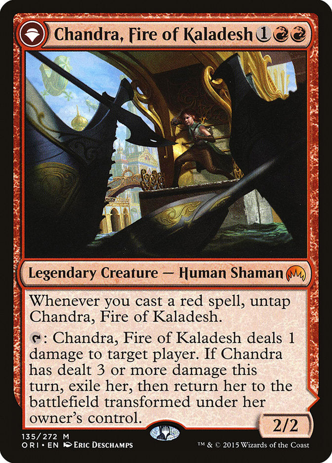 Chandra, Fire of Kaladesh // Chandra, Roaring Flame [Magic Origins] | Game Haven TX