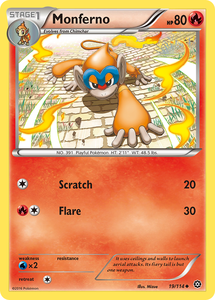 Monferno (19/114) [XY: Steam Siege] | Game Haven TX