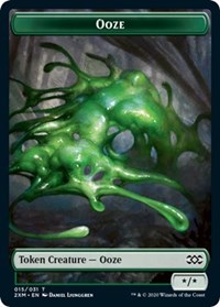 Ooze // Wurm (029) Double-sided Token [Double Masters Tokens] | Game Haven TX