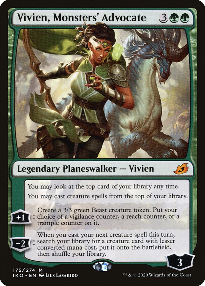 Vivien, Monsters' Advocate (Promo Pack) [Ikoria: Lair of Behemoths Promos] | Game Haven TX