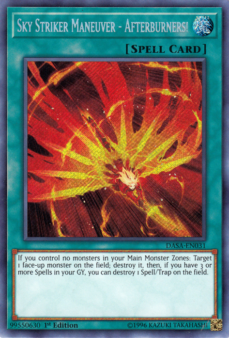 Sky Striker Maneuver - Afterburners! [DASA-EN031] Secret Rare | Game Haven TX