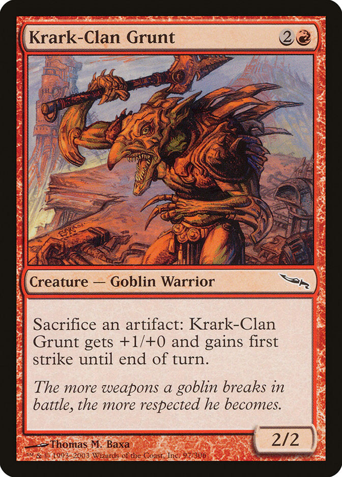 Krark-Clan Grunt [Mirrodin] | Game Haven TX