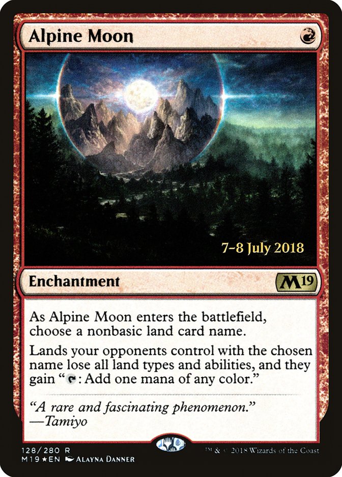 Alpine Moon  [Core Set 2019 Prerelease Promos] | Game Haven TX