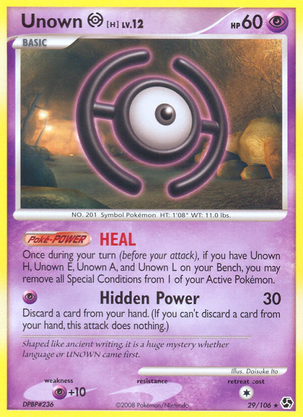 Unown H (29/106) [Diamond & Pearl: Great Encounters] | Game Haven TX