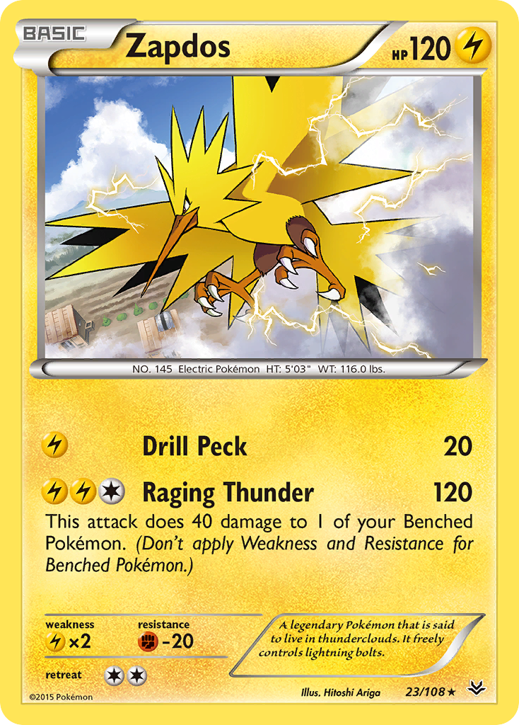 Zapdos (23/108) [XY: Roaring Skies] | Game Haven TX