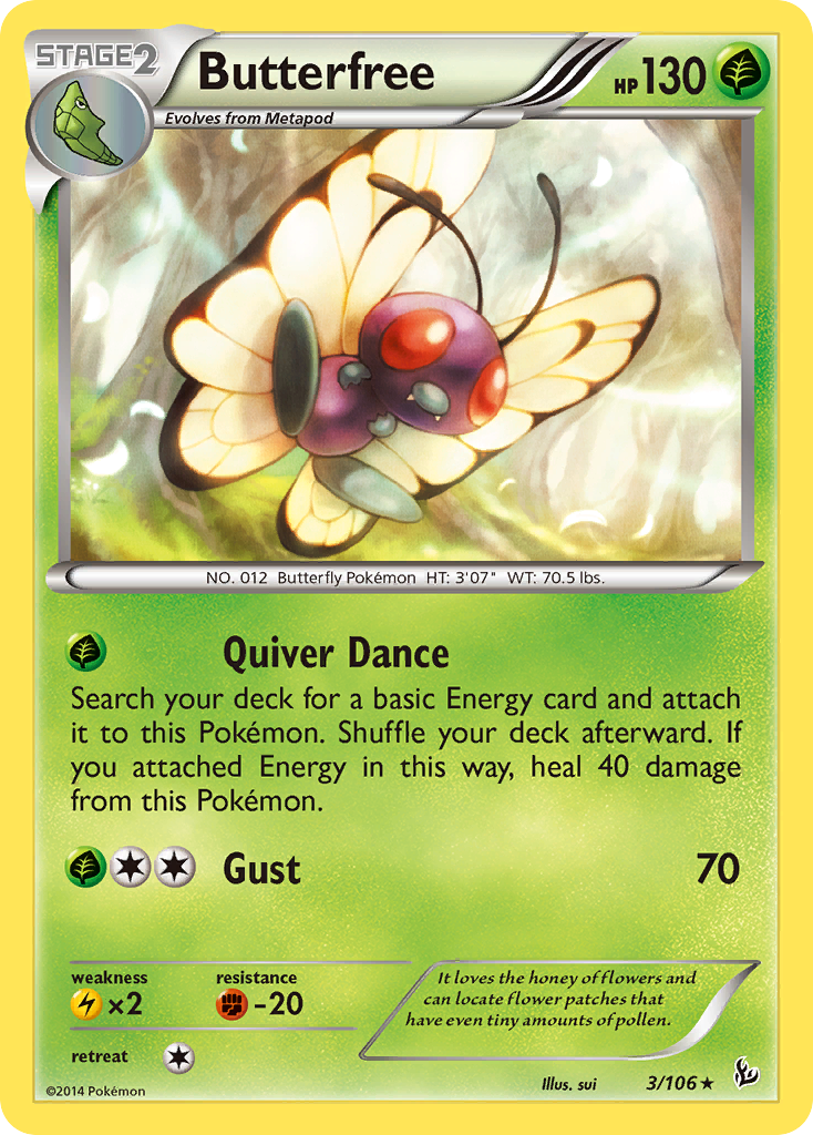 Butterfree (3/106) [XY: Flashfire] | Game Haven TX