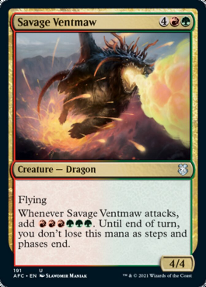 Savage Ventmaw [Dungeons & Dragons: Adventures in the Forgotten Realms Commander] | Game Haven TX