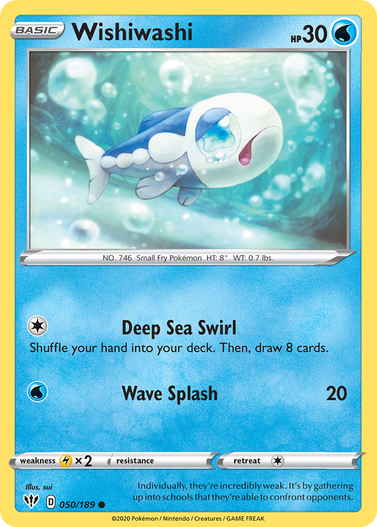 Wishiwashi (050/189) [Sword & Shield: Darkness Ablaze] | Game Haven TX