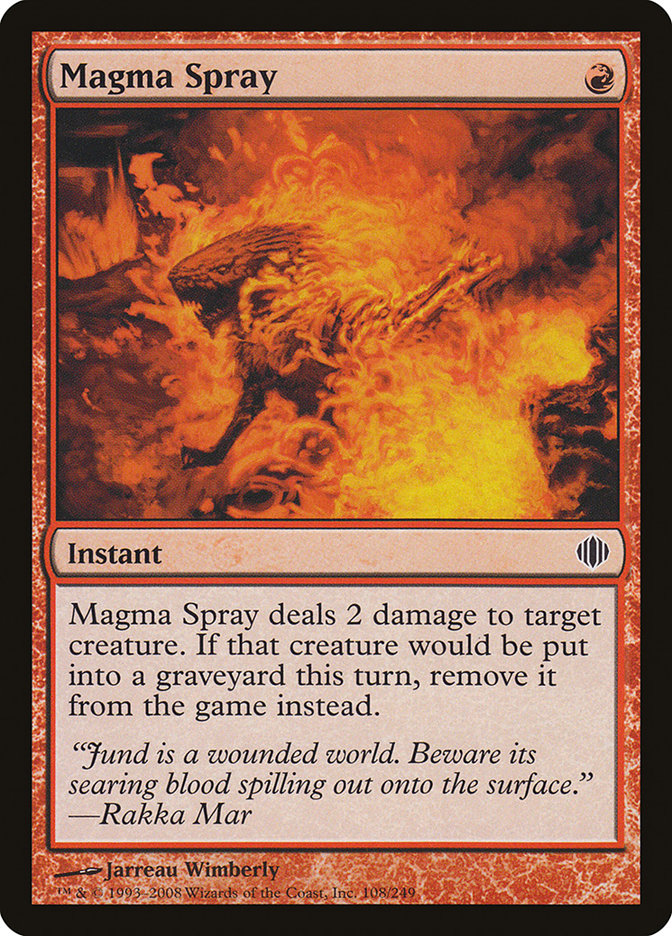 Magma Spray [Shards of Alara] | Game Haven TX