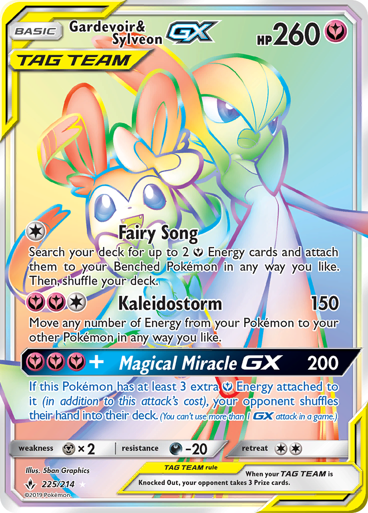 Gardevoir & Sylveon GX (225/214) [Sun & Moon: Unbroken Bonds] | Game Haven TX