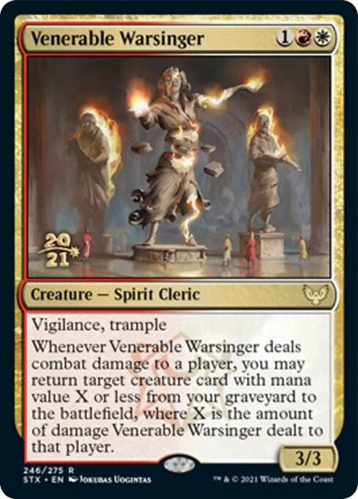 Venerable Warsinger (Prerelease) [Strixhaven: School of Mages Prerelease Promos] | Game Haven TX