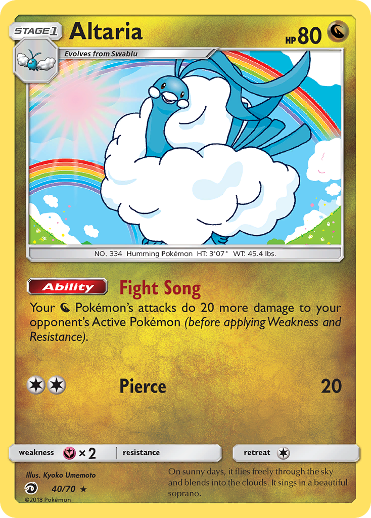 Altaria (40/70) [Sun & Moon: Dragon Majesty] | Game Haven TX