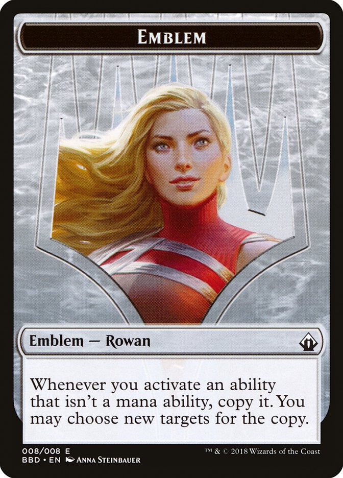Emblem - Rowan [Battlebond Tokens] | Game Haven TX