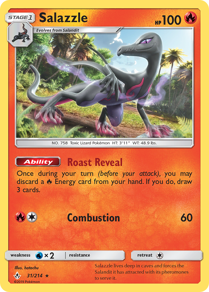 Salazzle (31/214) [Sun & Moon: Unbroken Bonds] | Game Haven TX