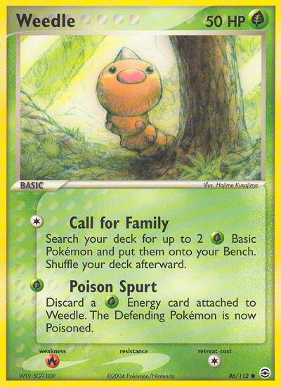 Weedle (86/112) [EX: FireRed & LeafGreen] | Game Haven TX
