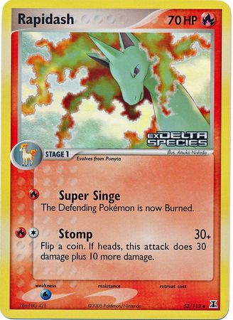 Rapidash (52/113) (Stamped) [EX: Delta Species] | Game Haven TX