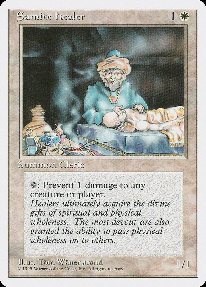 Samite Healer [Fourth Edition] | Game Haven TX