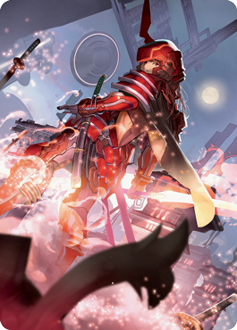 Peerless Samurai Art Card [Kamigawa: Neon Dynasty Art Series] | Game Haven TX