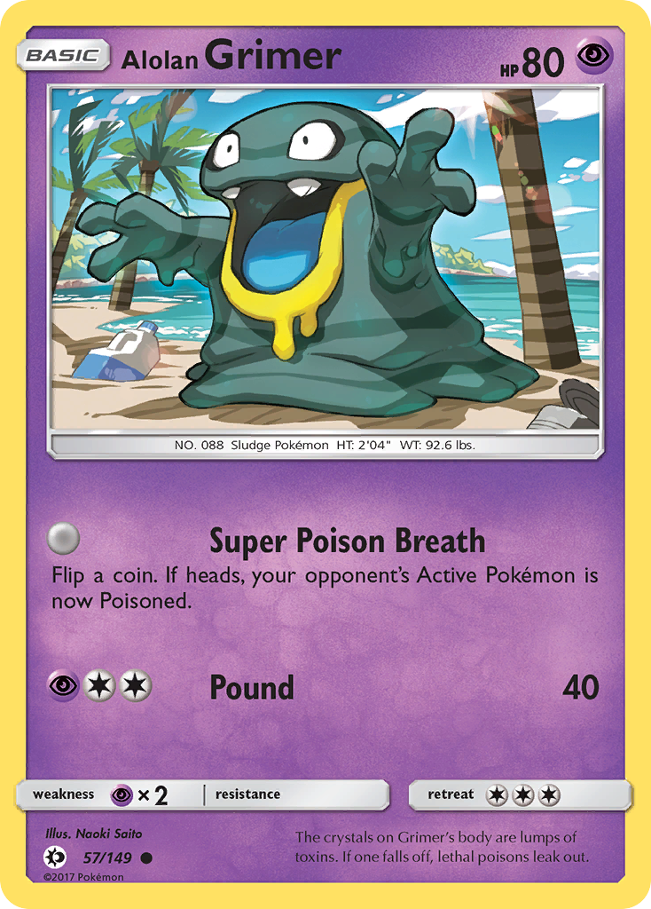 Alolan Grimer (57/149) [Sun & Moon: Base Set] | Game Haven TX
