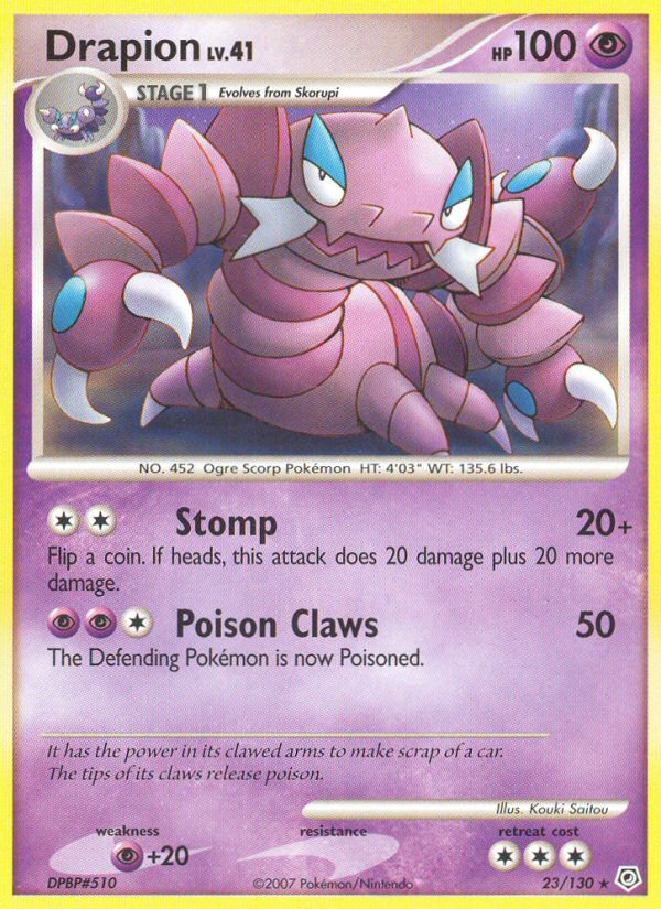 Drapion (23/130) [Diamond & Pearl: Base Set] | Game Haven TX