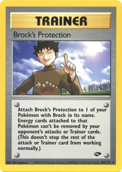 Brock's Protection (101/132) [Gym Challenge Unlimited] | Game Haven TX