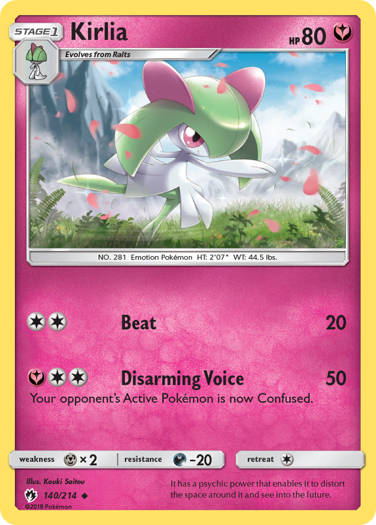Kirlia (140/214) [Sun & Moon: Lost Thunder] | Game Haven TX