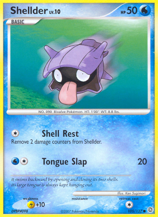 Shellder (105/132) [Diamond & Pearl: Secret Wonders] | Game Haven TX