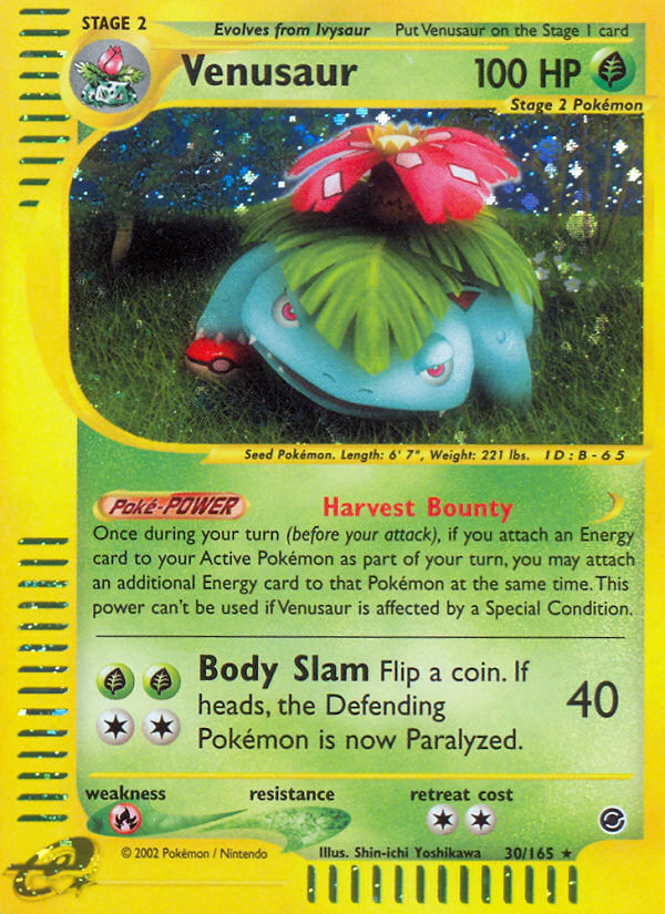 Venusaur (30/165) [Expedition: Base Set] | Game Haven TX