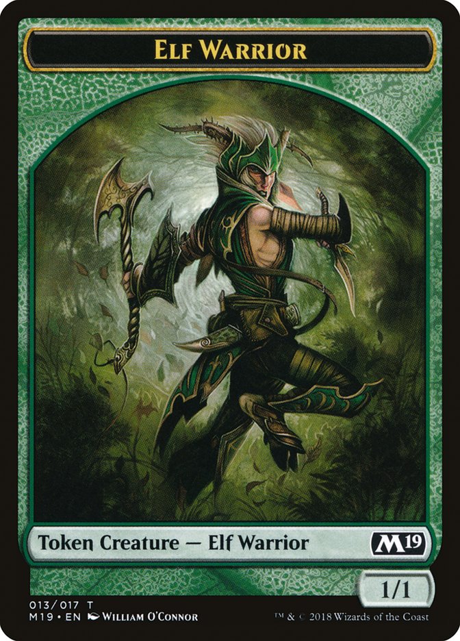 Elf Warrior [Core Set 2019 Tokens] | Game Haven TX