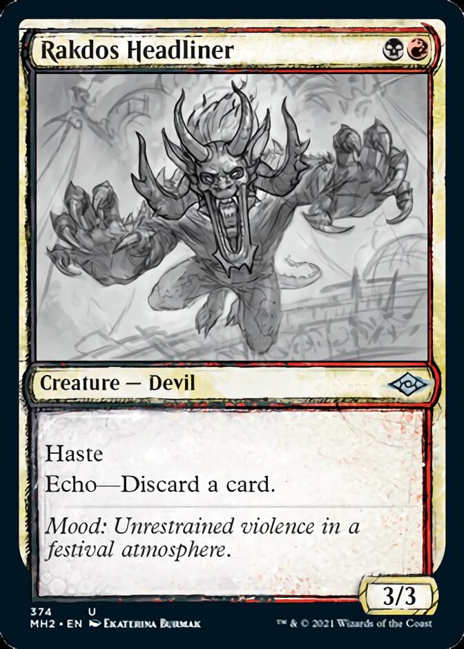 Rakdos Headliner (Sketch) [Modern Horizons 2] | Game Haven TX
