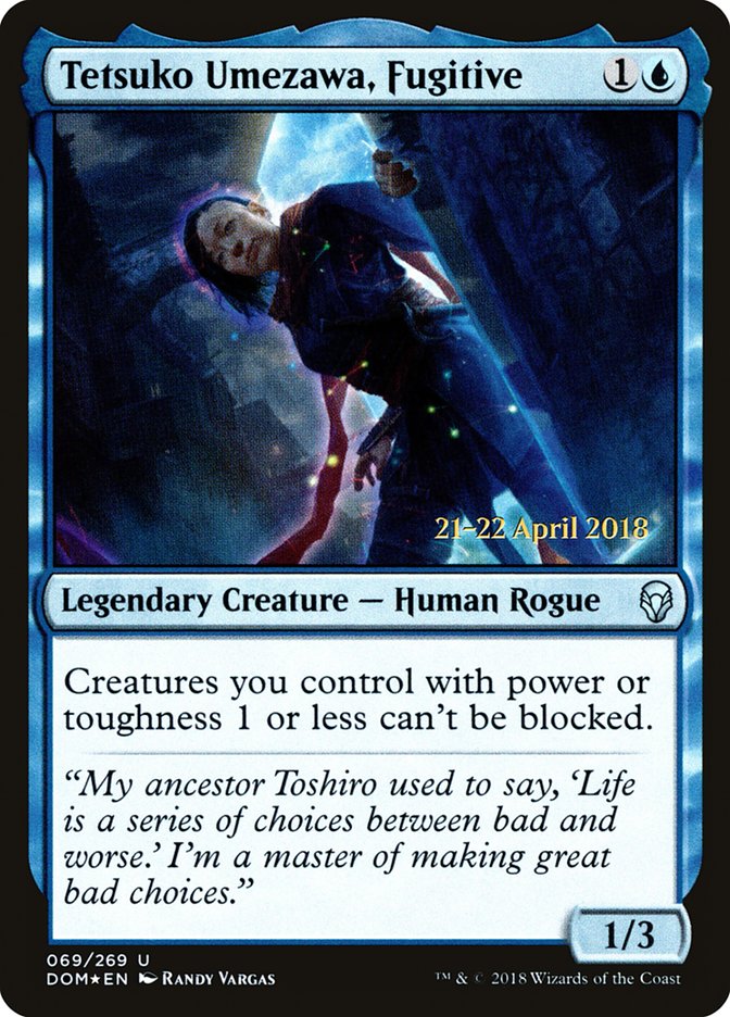 Tetsuko Umezawa, Fugitive [Dominaria Promos] | Game Haven TX