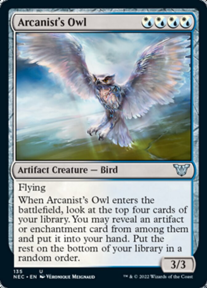 Arcanist's Owl [Kamigawa: Neon Dynasty Commander] | Game Haven TX