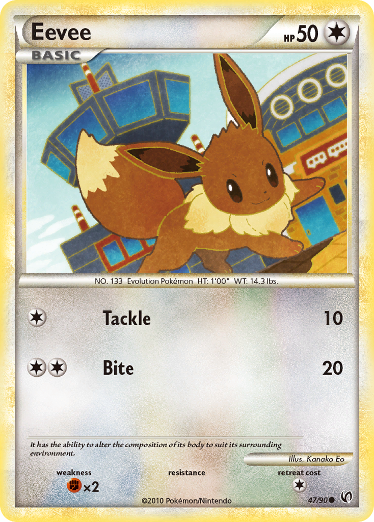 Eevee (47/90) [HeartGold & SoulSilver: Undaunted] | Game Haven TX