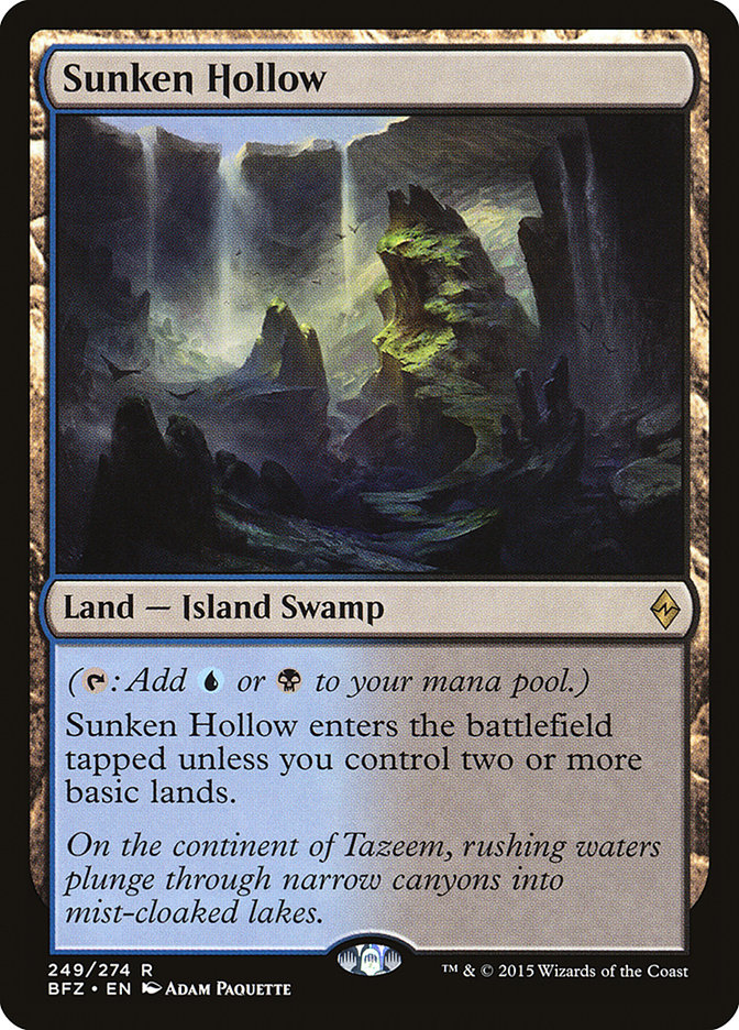 Sunken Hollow [Battle for Zendikar] | Game Haven TX