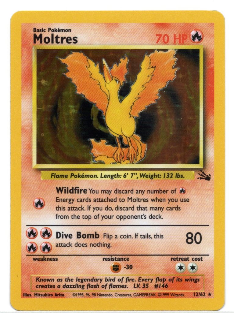 Moltres (12/62) [Fossil Unlimited] | Game Haven TX