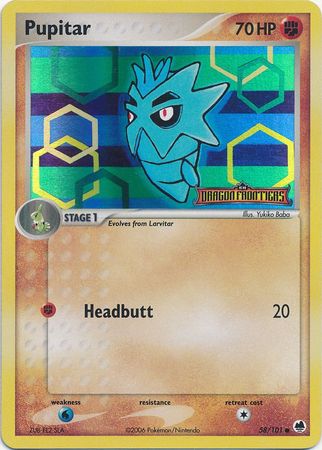 Pupitar (58/101) (Stamped) [EX: Dragon Frontiers] | Game Haven TX