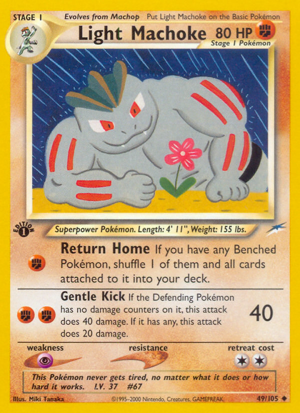 Light Machoke (49/105) [Neo Destiny 1st Edition] | Game Haven TX