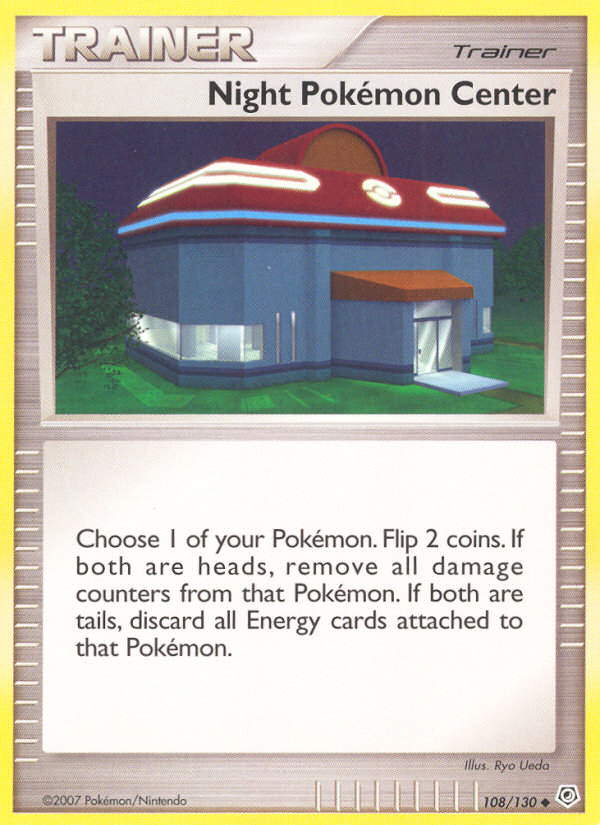 Night Pokemon Center (108/130) [Diamond & Pearl: Base Set] | Game Haven TX