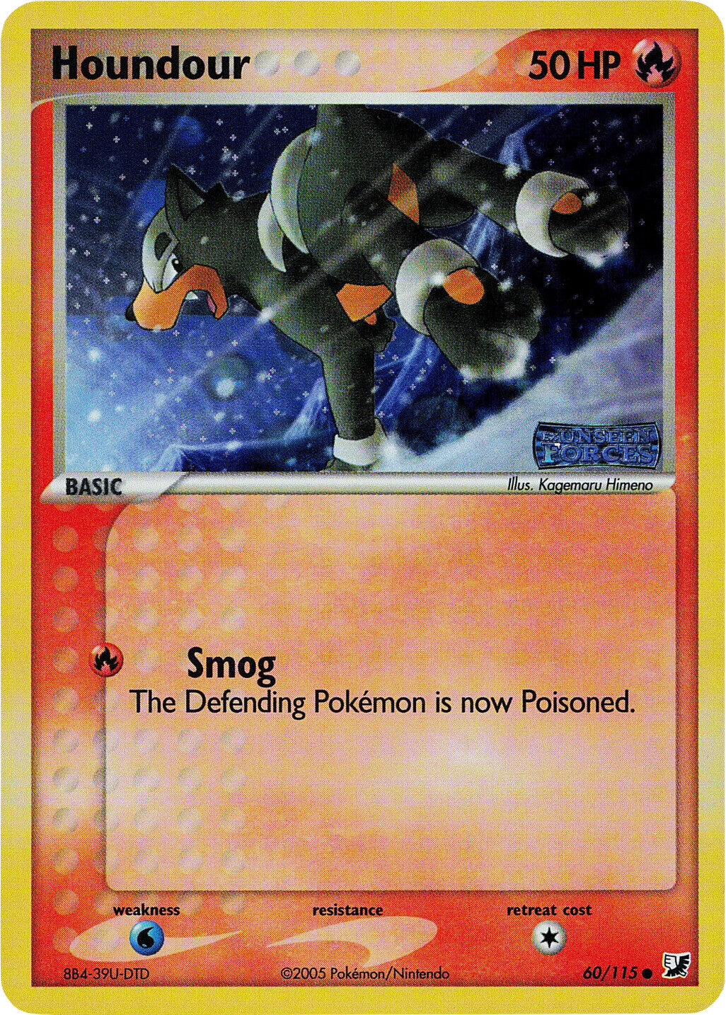 Houndour (60/115) (Stamped) [EX: Unseen Forces] | Game Haven TX