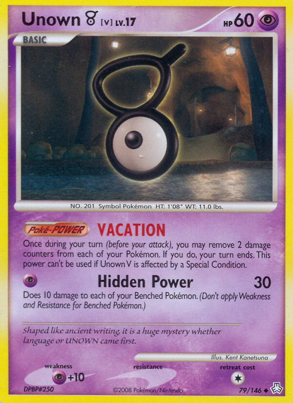 Unown V (79/146) [Diamond & Pearl: Legends Awakened] | Game Haven TX