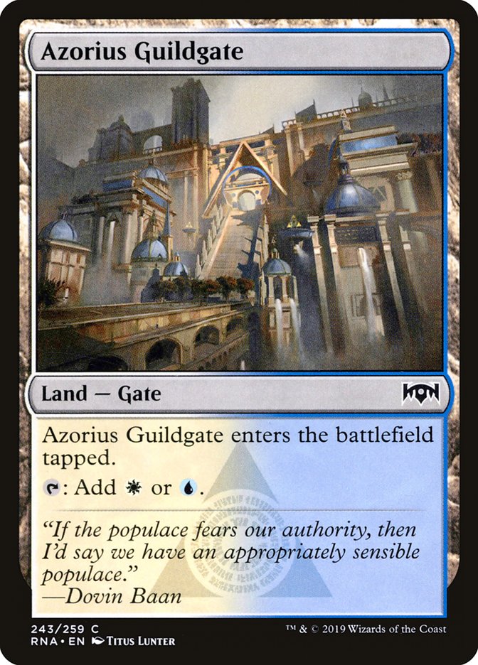 Azorius Guildgate (243/259) [Ravnica Allegiance] | Game Haven TX