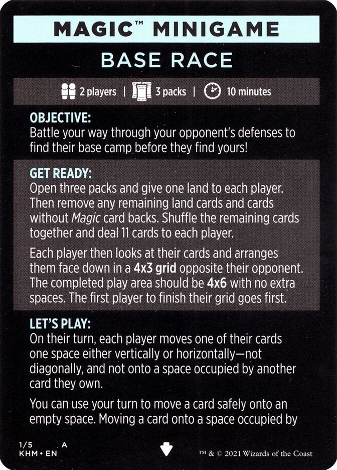 Base Race (Magic Minigame) [Kaldheim Minigame] | Game Haven TX