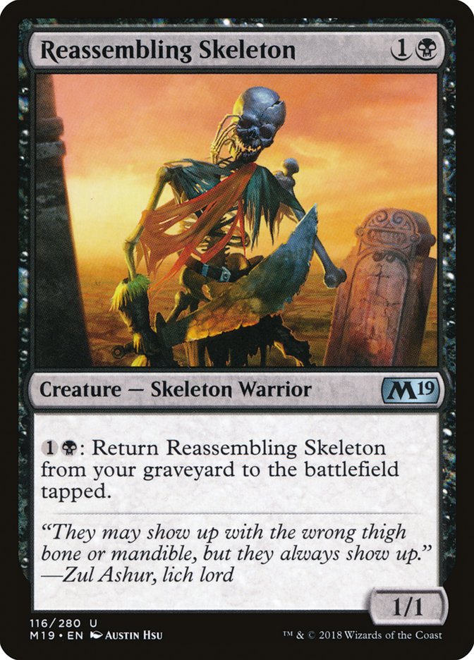 Reassembling Skeleton [Core Set 2019] | Game Haven TX