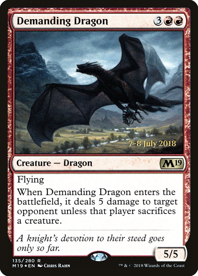 Demanding Dragon [Core Set 2019 Promos] | Game Haven TX