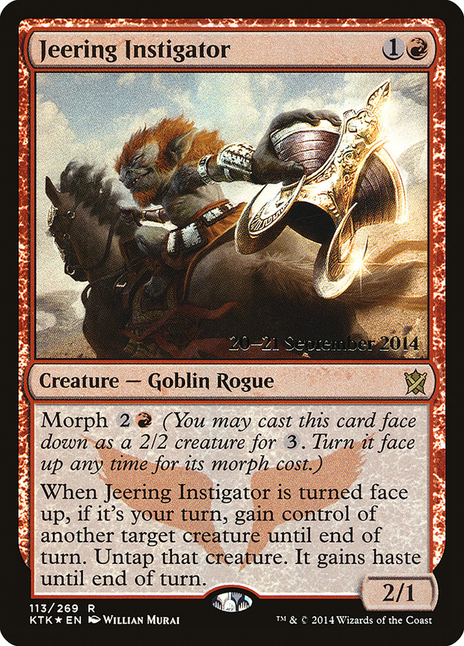Jeering Instigator [Khans of Tarkir Promos] | Game Haven TX