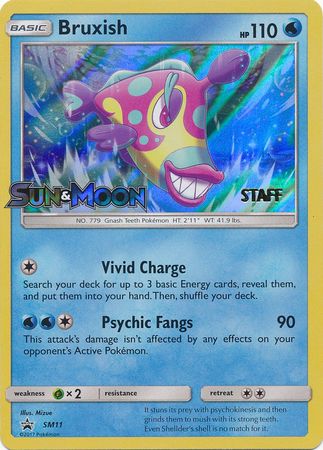 Bruxish (SM11) (Staff Prerelease Promo) [Sun & Moon: Black Star Promos] | Game Haven TX