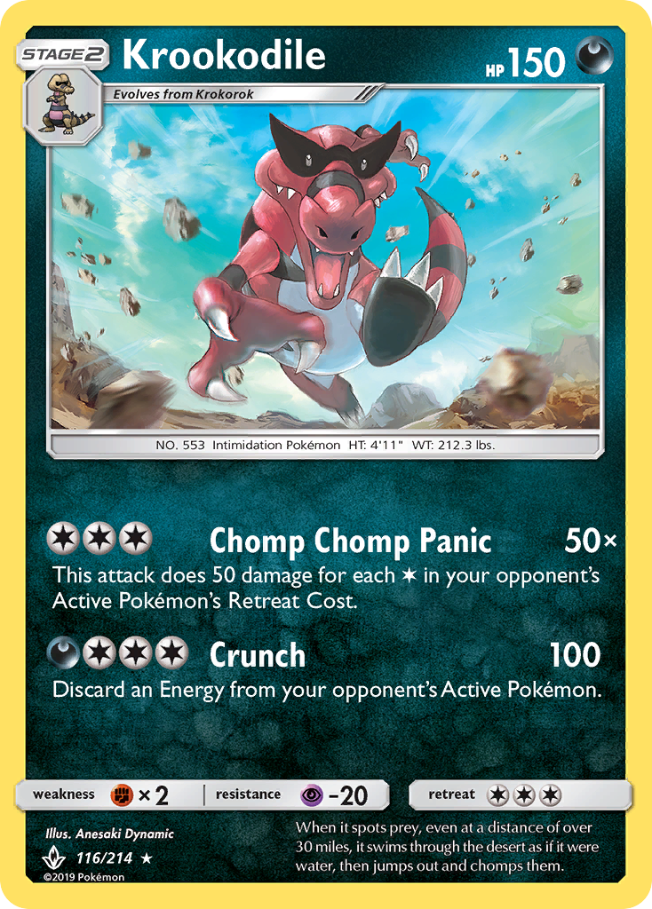 Krookodile (116/214) [Sun & Moon: Unbroken Bonds] | Game Haven TX