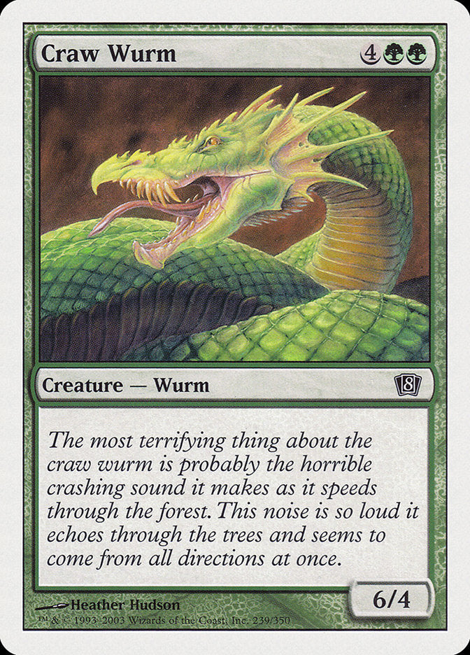 Craw Wurm [Eighth Edition] | Game Haven TX